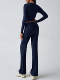 Sporty long-sleeved inner layer pants suit for women_CWSS01416