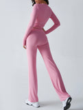 Sporty long-sleeved inner layer pants suit for women_CWSS01416