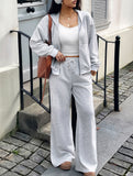 Women's Sports Hoodie Jacket and Pants Set