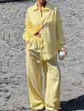 Resort Style Shirt and Casual Trousers Suit for Women_CWSS01420