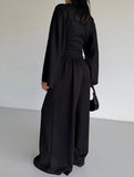 Waist-Fitted Top and Wide Leg Pants Set_CWSS01434