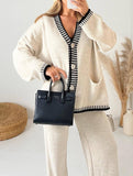 Fashionable and casual knitted suit for women_CWSS01446