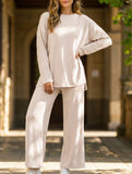 Comfortable round neck loungewear for women_CWSS01452