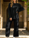 Comfortable round neck loungewear for women_CWSS01452