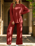 Comfortable round neck loungewear for women_CWSS01452