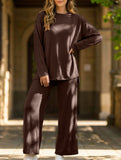 Comfortable round neck loungewear for women_CWSS01452