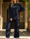 Comfortable round neck loungewear for women_CWSS01452