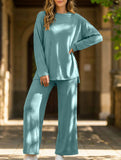 Comfortable round neck loungewear for women_CWSS01452