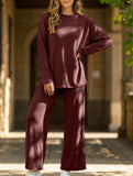 Comfortable round neck loungewear for women_CWSS01452