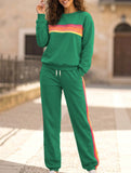 Loose-fitting elastic waist trouser suit for women_CWSS01453