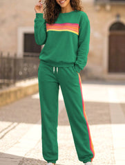 Loose-fitting elastic waist trouser suit for women_CWSS01453