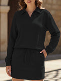 Sport Collar Top Skirt Set