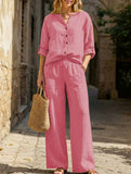 Loose Wide Leg Pants Set