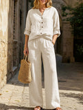 Loose Wide Leg Pants Set