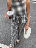 Sleeveless Top Pants Two Piece Set_CWSS01486