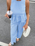 Sleeveless Top Pants Two Piece Set_CWSS01486