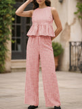 Sleeveless Top Pants Two Piece Set_CWSS01486