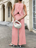 Sleeveless Top Pants Two Piece Set_CWSS01486