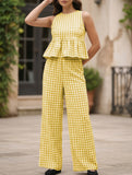 Sleeveless Top Pants Two Piece Set_CWSS01486
