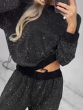 Sequin Starry Sky Loose Two Piece Set_CWSTB01011