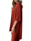 Loose Fit Casual Two Piece Set_CWSTB01013