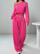 Solid Color Fashion Two Piece Set_CWSTB01014