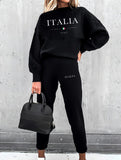 Letter Casual Two Piece Set