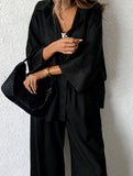Plus Size Loose Pants Two Piece Set