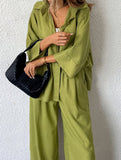 Plus Size Loose Pants Two Piece Set