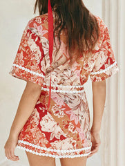 Linen Shirt and Skirt Set