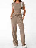 Y2K Slim Fit Two Piece Set