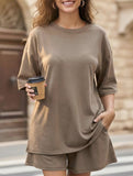 Crewneck Loose Short Sleeve Set