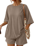 Crewneck Loose Short Sleeve Set