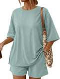 Crewneck Loose Short Sleeve Set