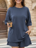 Crewneck Loose Short Sleeve Set