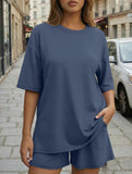 Crewneck Loose Short Sleeve Set