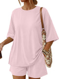 Crewneck Loose Short Sleeve Set