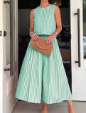 Stripe Tank A Line Skirt Set_CWSTB01269