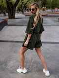 Casual Comfort Drawstring Set – Soft Stretch 2-Piece Outfit