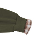 Plaid Patchwork Crew Neck Pullover Sweatshirt