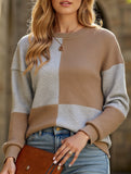 Women's round neck textured hoodie