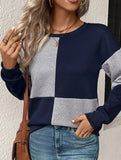 Women's round neck textured hoodie