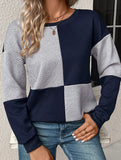Women's round neck textured hoodie