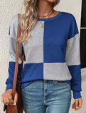 Women's round neck textured hoodie