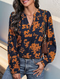 V-neck printed shirt