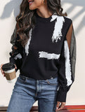 Stand-collar work shirt top