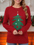 Fashion Retro Christmas Tree Pullover Sweater