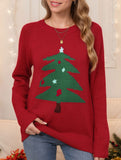 Fashion Retro Christmas Tree Pullover Sweater