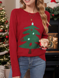 Fashion Retro Christmas Tree Pullover Sweater