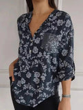 Loose Casual Sequin Pocket Shirt